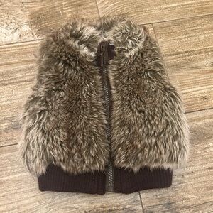 Cute girls shaggy vest - 6 months